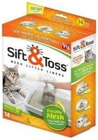 Pet As Seen On TV Sift & Toss Mesh Litter Liners(Size- X large), large cat litter boxes, cat litter Supply Store/Shop