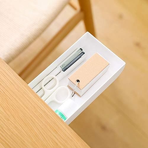 Chris.W Self Stick Underdesk Hanging Organizer Pencil Drawer, Unique Desk Organizer Provides Under Desk Storage for Pens, Pencils, Phone,…