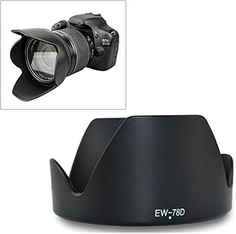 Fomito EW-78D 72mm Lens Hood for Canon EF-S 18-200mm f/3.4-5.6 is, 28-200mm f/3.4-5.6 USM, 28-200mm f/3.4-5.6 Lens(for Canon EW-78D Repla…