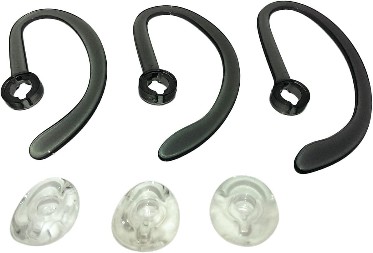 AvimaBasics Ear Buds, Spare Kit Earloops Buds Compatible with Plantronics WH500 CS540 W440 Savi W740 - Includes: 3 Earloop, 3 Eartips Gua…