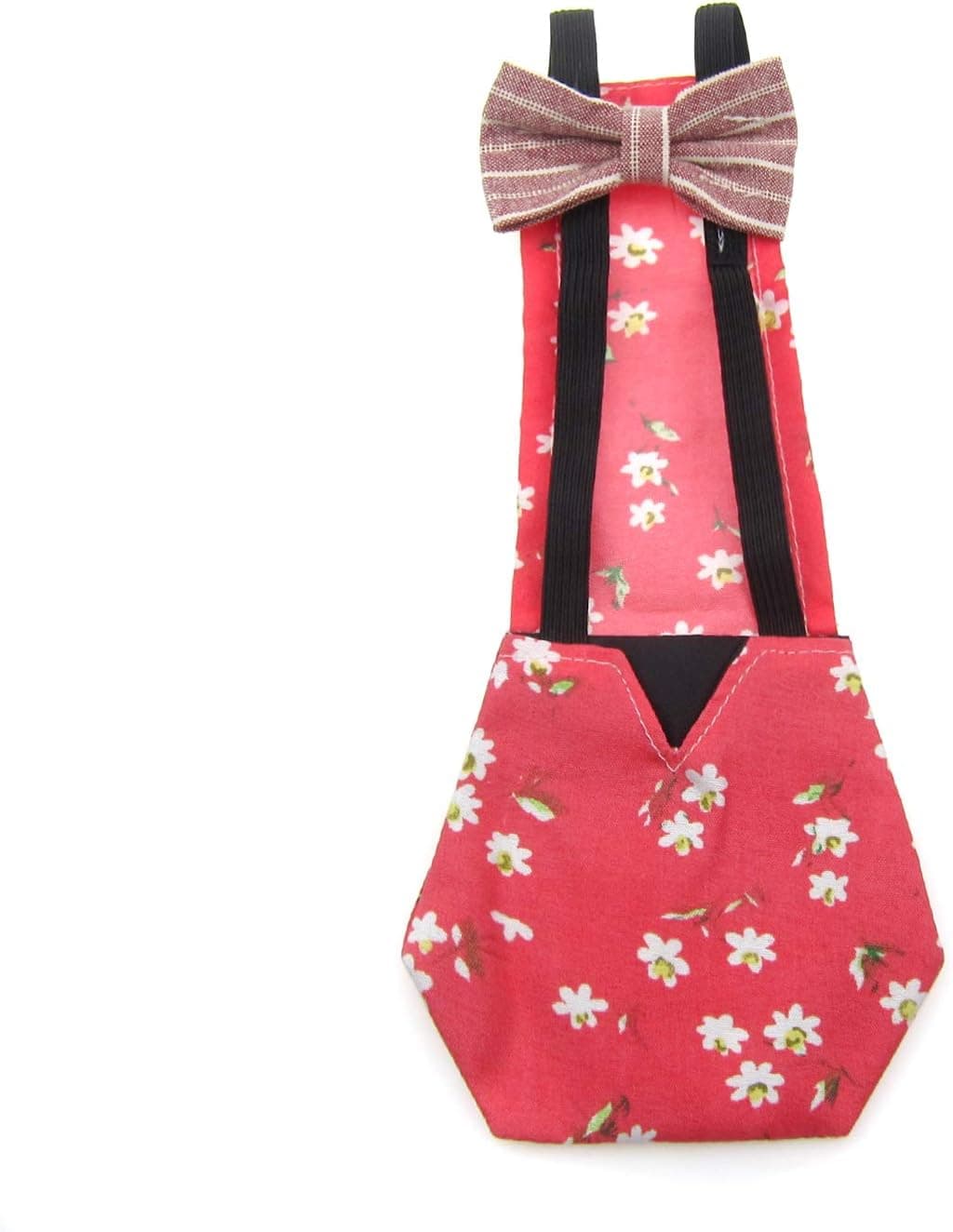 Alfie Pet - Holly Pet Diaper Nappy Poultry Cloth for Goose, Duck, or Chicken - Color: Red, Size: Small