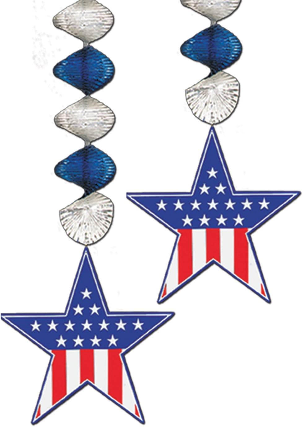 Patriotic Star Danglers