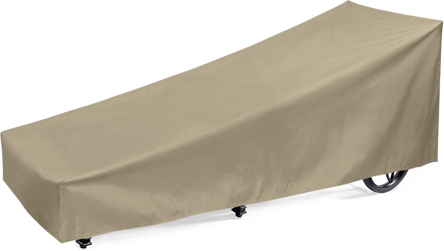 SunPatio Outdoor Chaise Lounge Cover 66 Inch, Heavy Duty Waterproof Lounge Chair Cover with Seam Taped, Fade Resistant Patio Furniture Co…