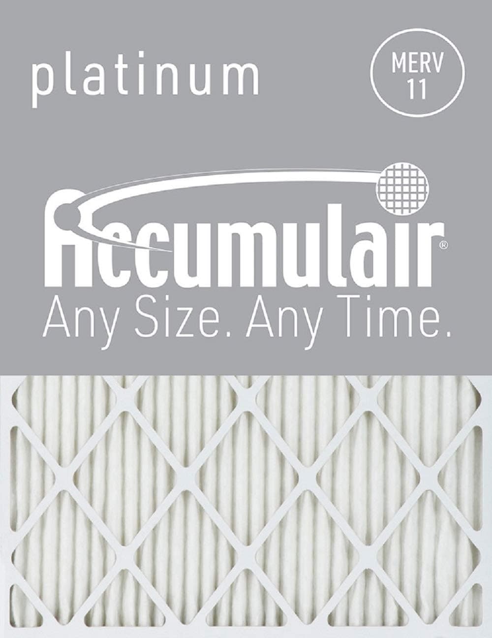 16X20X1 (15.75 x 19.75)Accumulair Platinum 1-Inch Filter (MERV 11) (4 Pack)