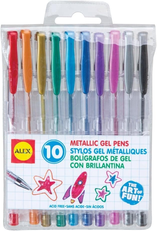 ALEX Toys Artist Studio 10 Metallic Gel Pens