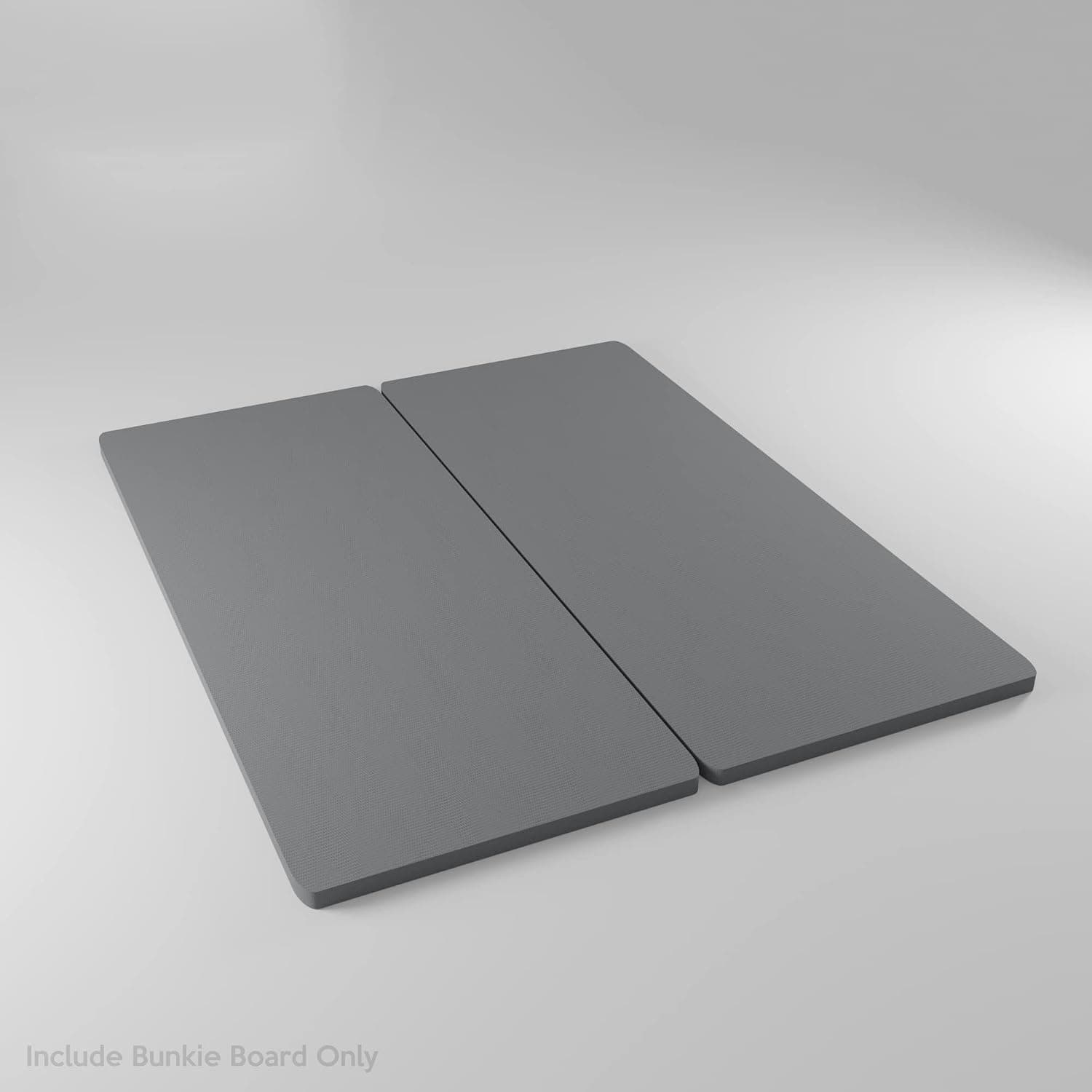 Spring Sleep Solid Wood Split Bunkie Board Mattress/Bed Support, Fits Standard, Full Size, 74x53x1.5, Grey