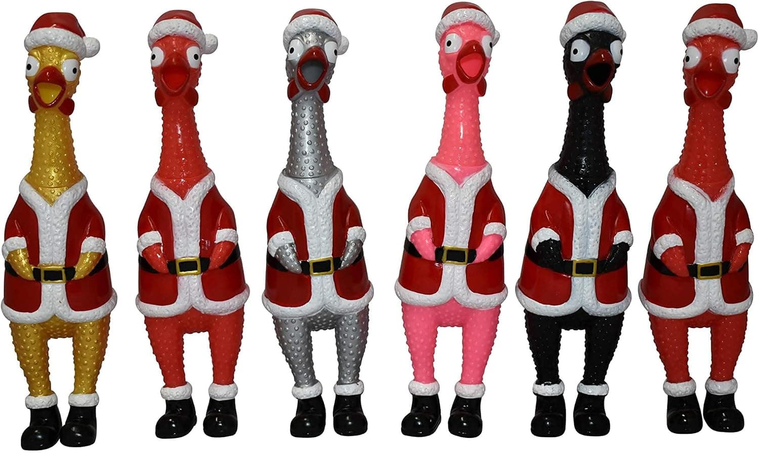 Flash Sales ANIMOLDS Squeeze Me Christmas Chicken- Hilarious Screaming Rubber Chicken Toy for Kids Novelty Squeaky Toy | The Perfect Stoc…