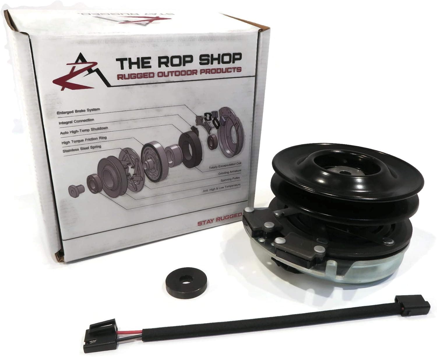 The ROP Shop Compatible Electric PTO Clutch Replacement for Cub Cadet 717-04174A
