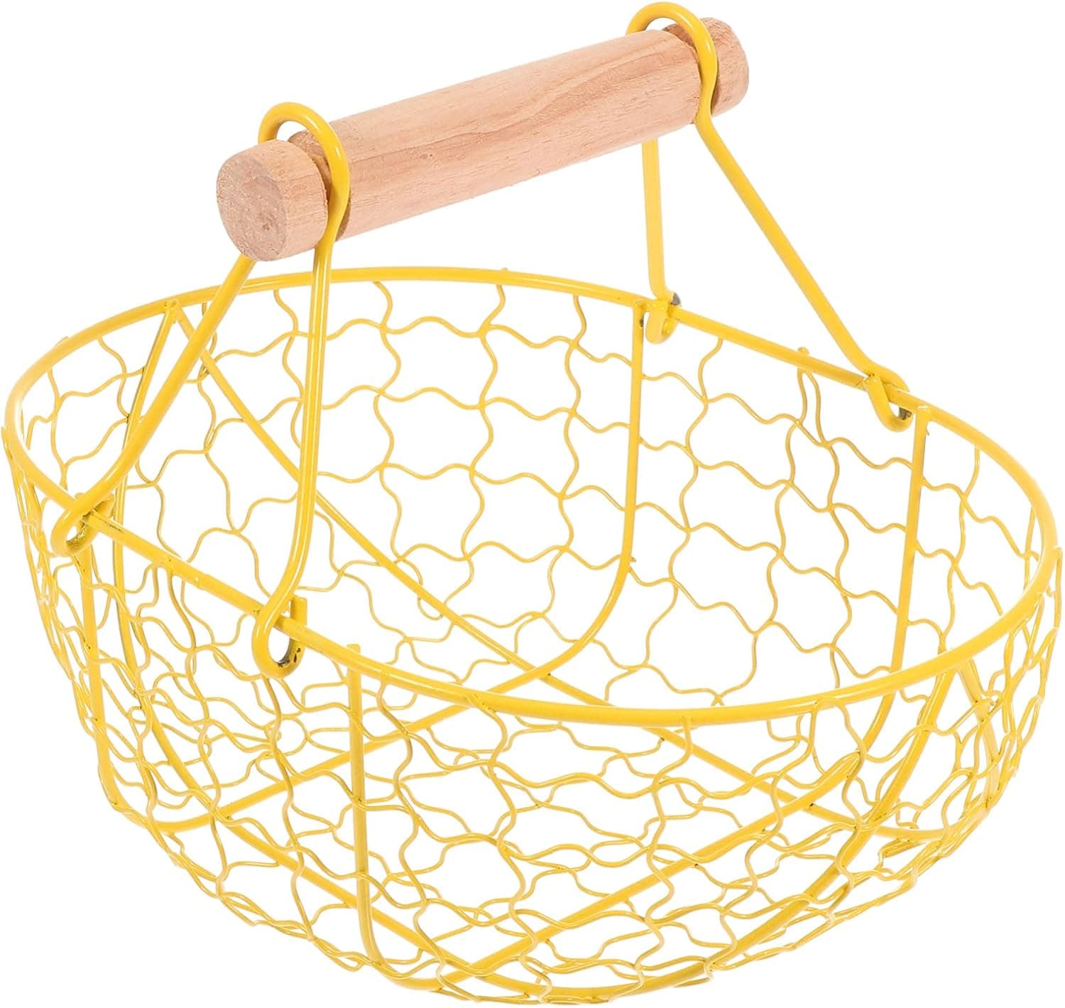 Vintage Metal Iron Fruit Basket: Wire Vegetable Bowl for Bread and Snacks Decorative Fruits Veggie Egg Storage Holder for Countertop Kitc…