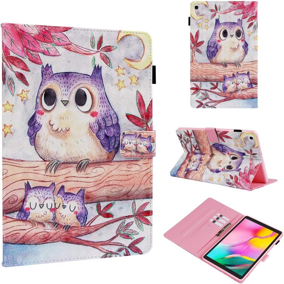 Galaxy Tab A 10.1 Case 2019 - Techcircle Slim PU Leather Multiple Angle Stand Case with Card Slots Shockproof Cover for Samsung Galaxy Ta…