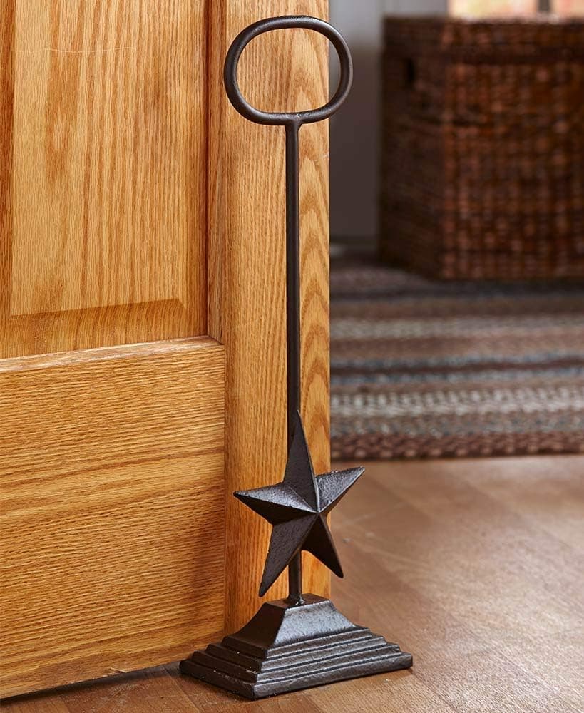 LTD. Heavy Cast Iron Woodland Doorstop, Star