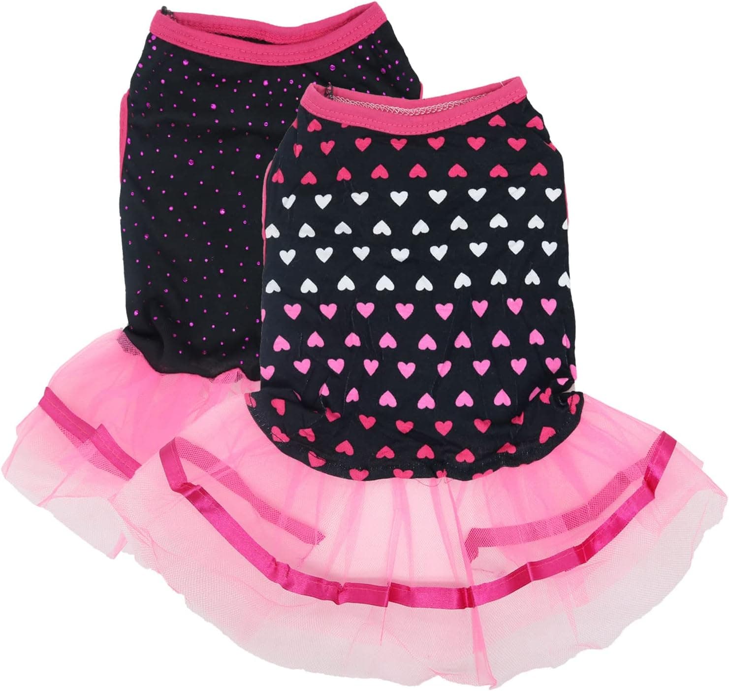 2 Pieces Dog Dresses for Small Dogs Cute Girl Female Dog Dress for Girls Puppy Shirt Skirt Doggie Dresses Pet Summer Clothes Apparel for…