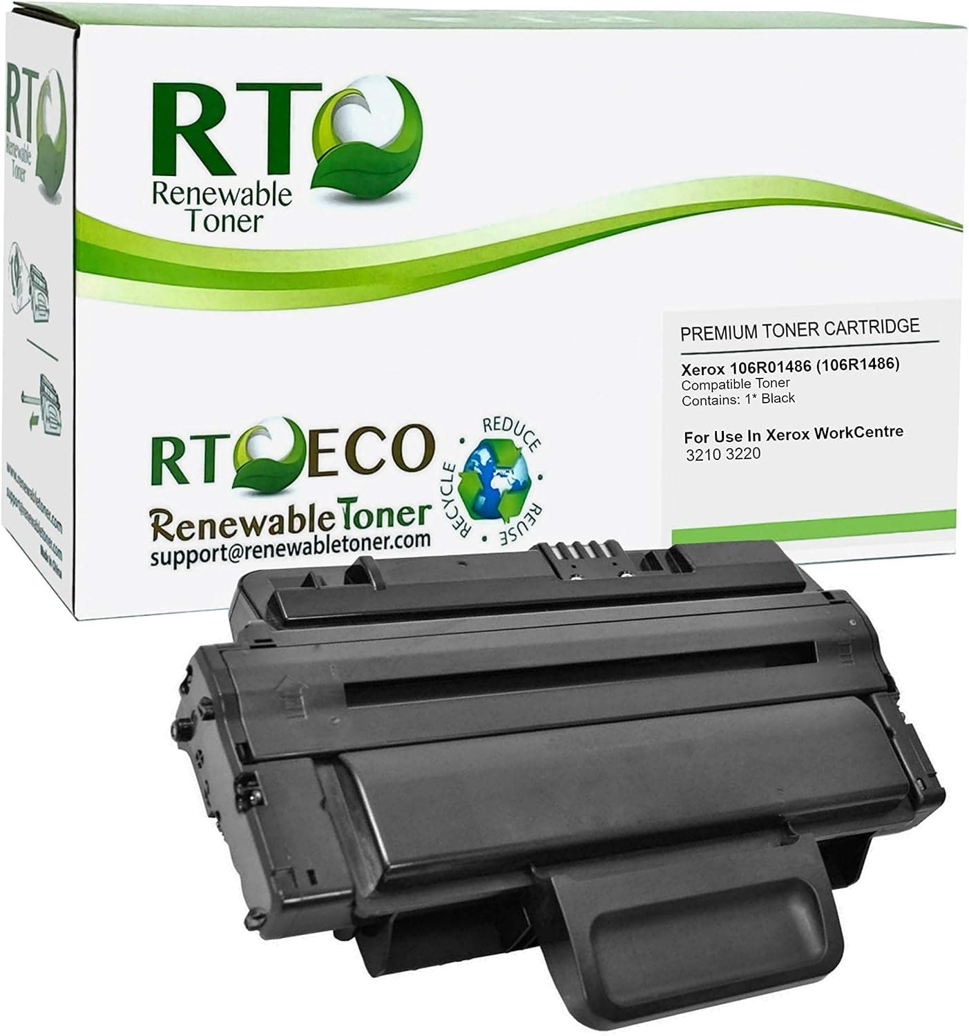 Renewable Toner Compatible Toner Cartridge Replacement for Xerox 106R01486 106R1486 WorkCentre 3210 3220
