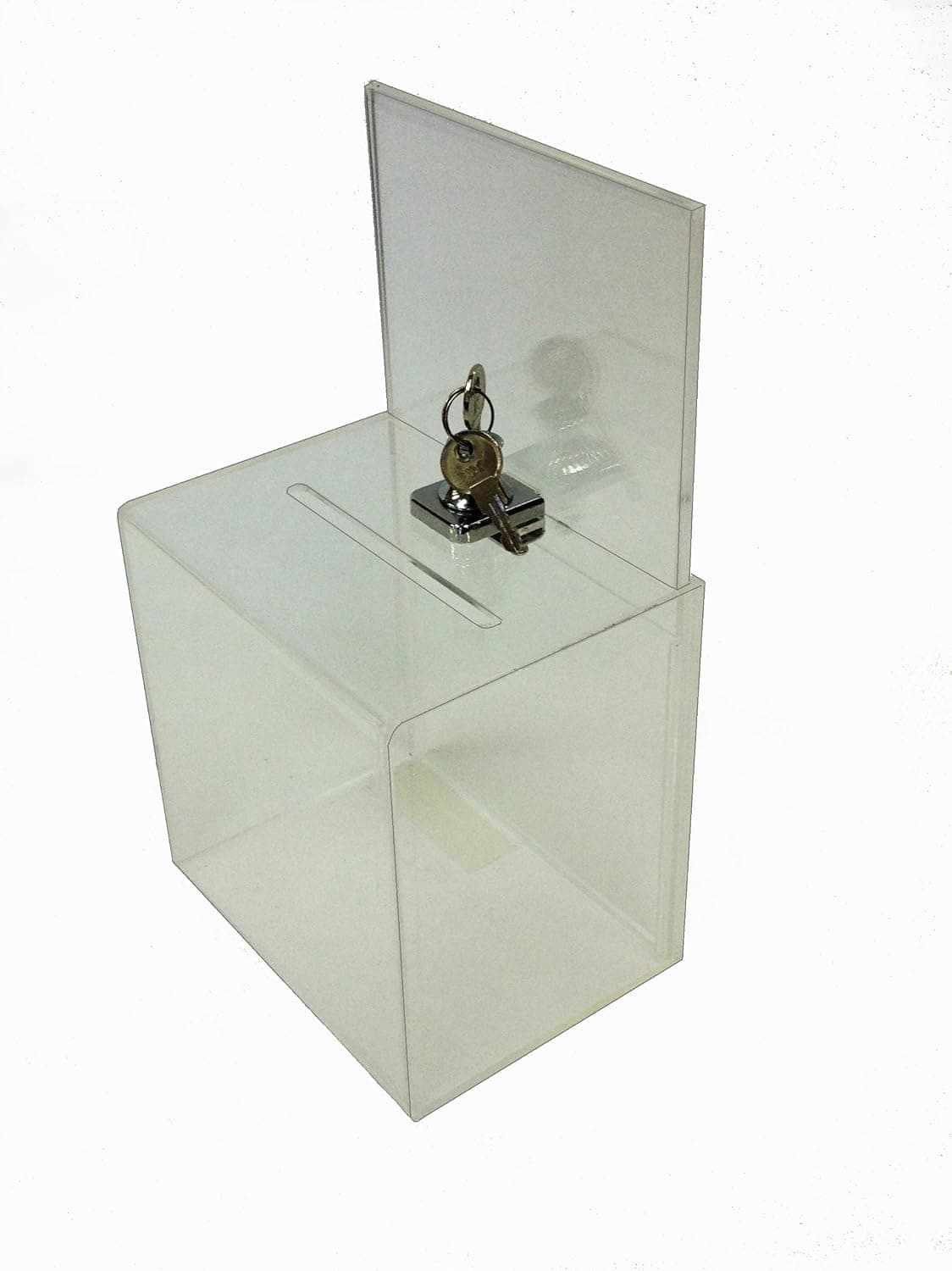 Buddy Products Small Acrylic Locking Collection Box, 4.7 x 11 x 6.3 Inches (SASB-0)