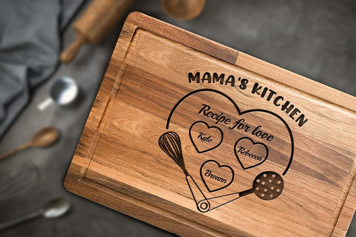 Customizable Mothers Day Gift for Mom and Grandma, Mothers Day Gift Ideas, Recipe for Love, Gift for Mom, Grandma, Wife, Sister, Parent f…