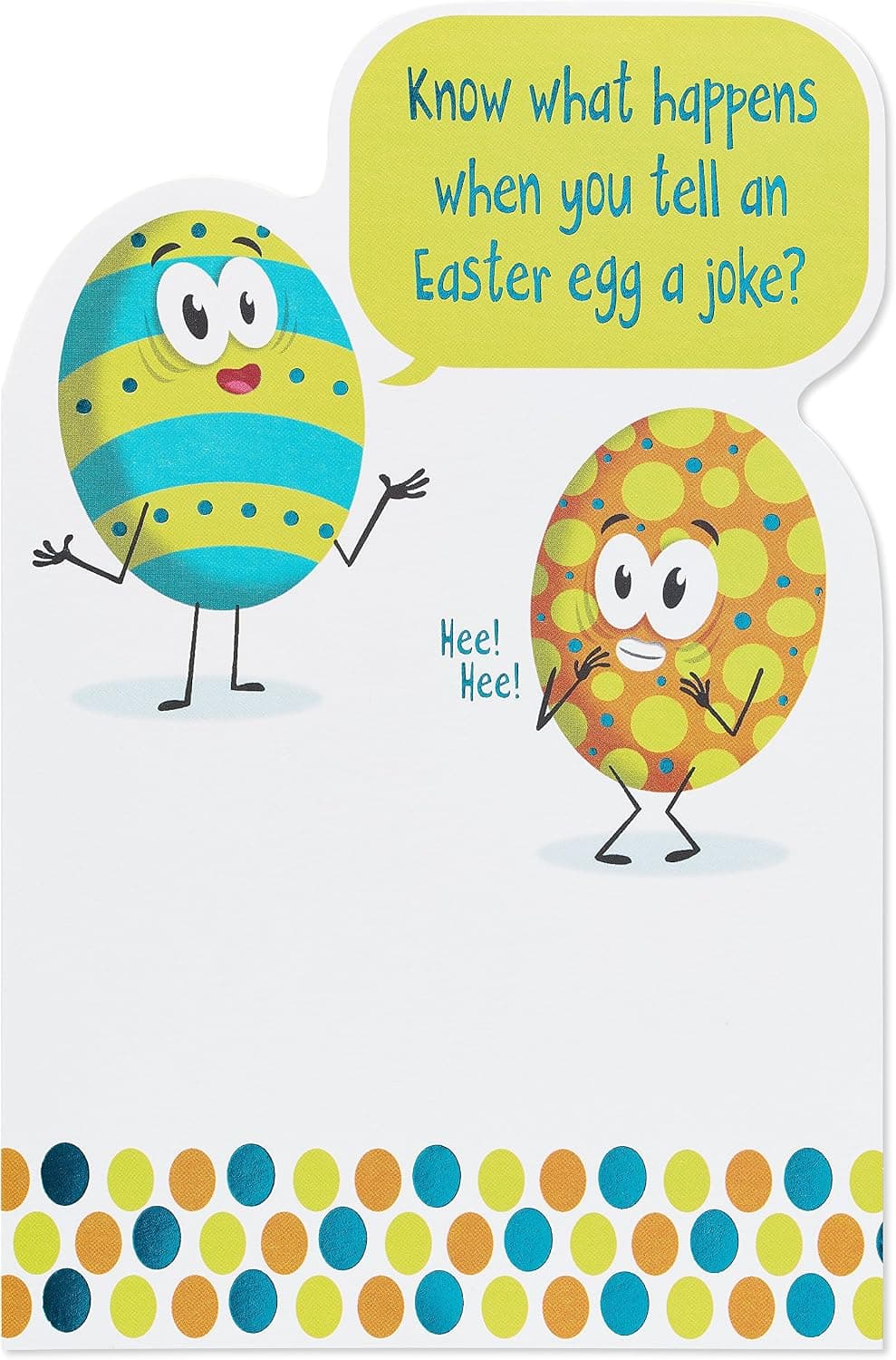 American Greetings 6002945 Funny Joke Easter Card, 6-Count with Foil
